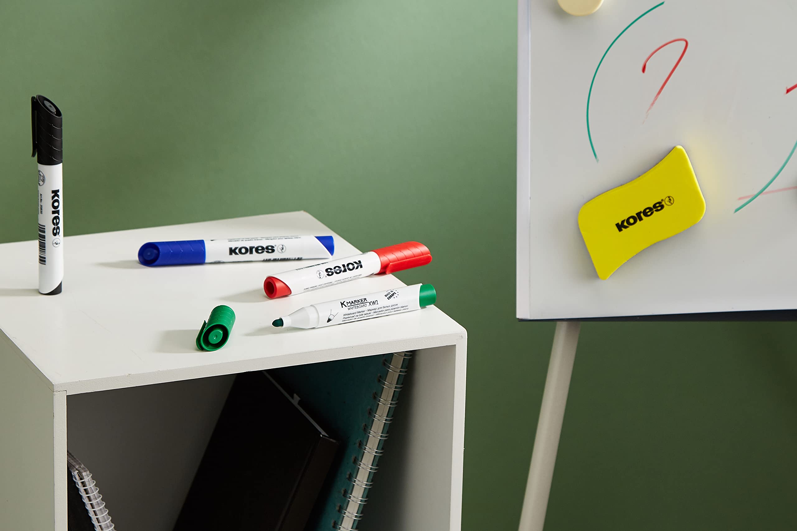 kores-k-marker-xw1-whiteboard-marker-4er-set-magnetl-schschwamm image 6