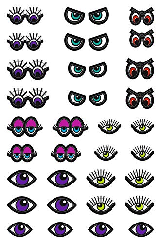 ursus-59520006f-sticker-augen-bunt-selbstklebend-100-augenpaare image 8