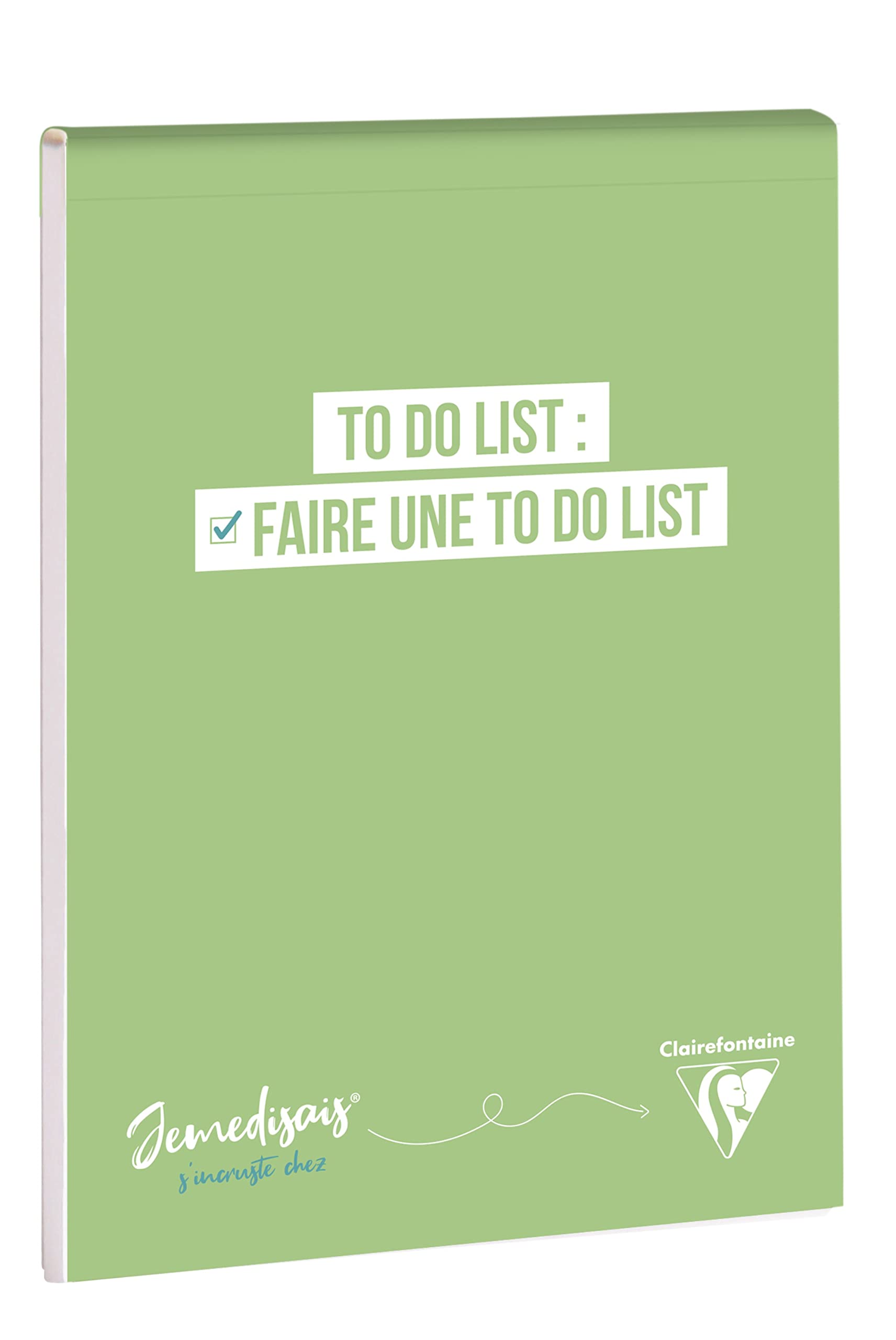 clairefontaine-jemedisais-to-do-block-memo-din-a5-52-blatt-90g-gr-n image 1