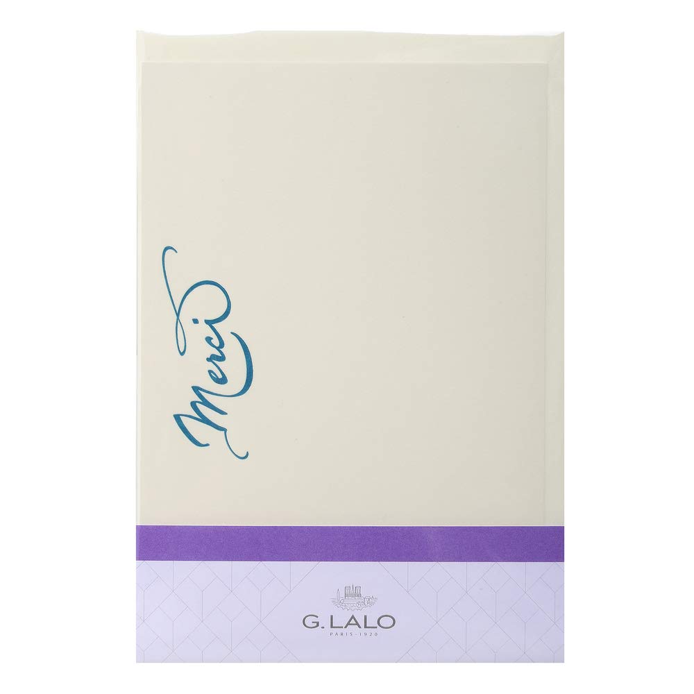 clairefontaine-lalo-60501l-korrespondenz-set-typo-lettering-merci-creme-c6 image 1