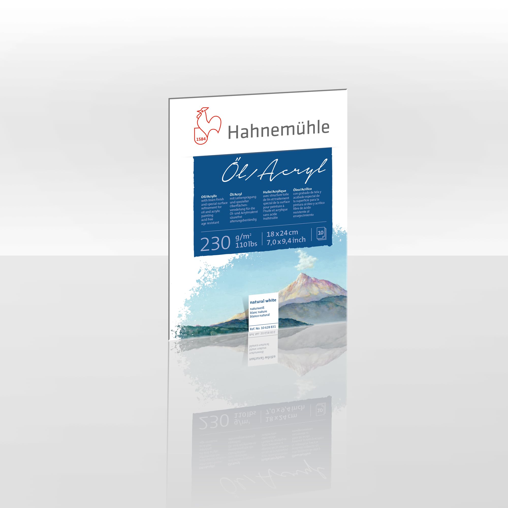 hahnem-hle-l-und-acrylmalblock-230-g-m-18x24-cm-10-blatt image 1