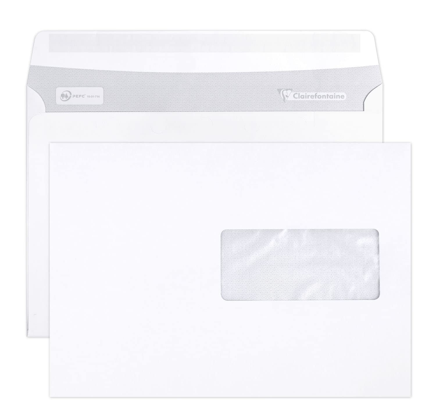 clairefontaine-10342c-briefumschl-ge-c5-162x229-mm-mit-fenster-selbstklebend-500 image 1