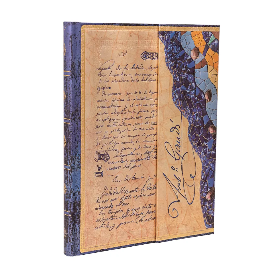 paperblanks-gaudi-manuskript-von-reus-ultra-notizbuch-unliniert-hardcover-embell image 1