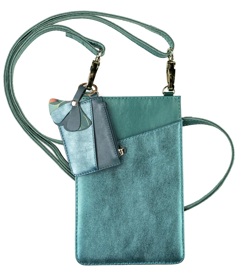 clairefontaine-115952c-leder-set-ginkgo-3-teilig-handytasche-kartenhalter-schl-s image 1