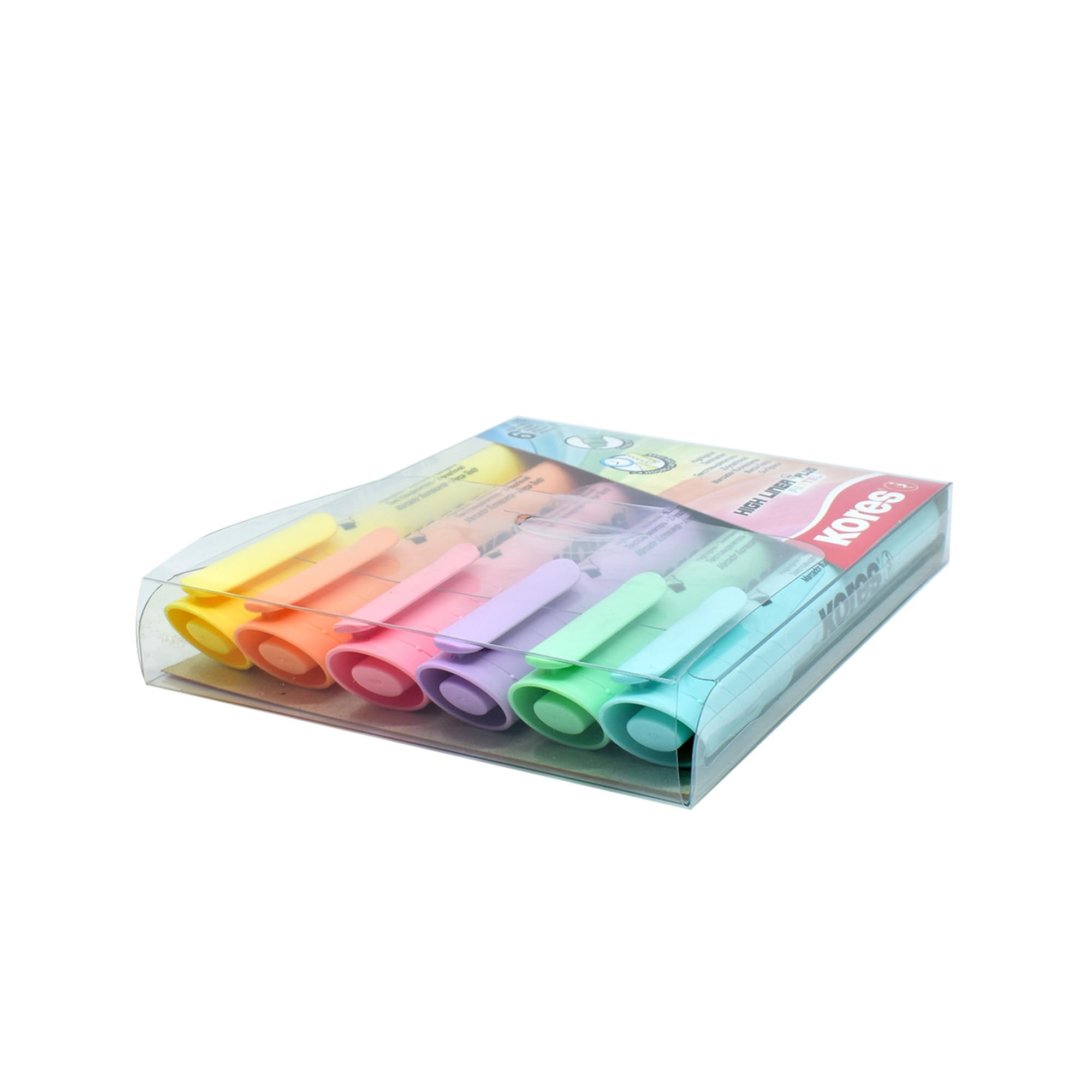 kores-high-liner-plus-pastell-textmarker-6er-set-keilspitze image 5