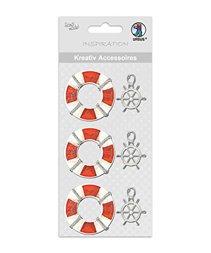 ursus-564000158-kreativ-accessoires-steuerrad-und-rettungsring-6-selbstklebende- image 3