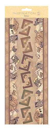 ursus-59700022-flat-sticker-borders-sand-selbstklebend-mit-glitter image 2