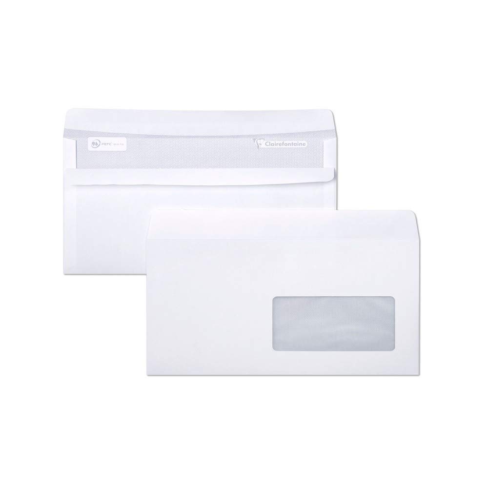 clairefontaine-10525c-umschl-ge-11x22-cm-wei-mit-fenster-selbstklebend-500-st-ck image 2