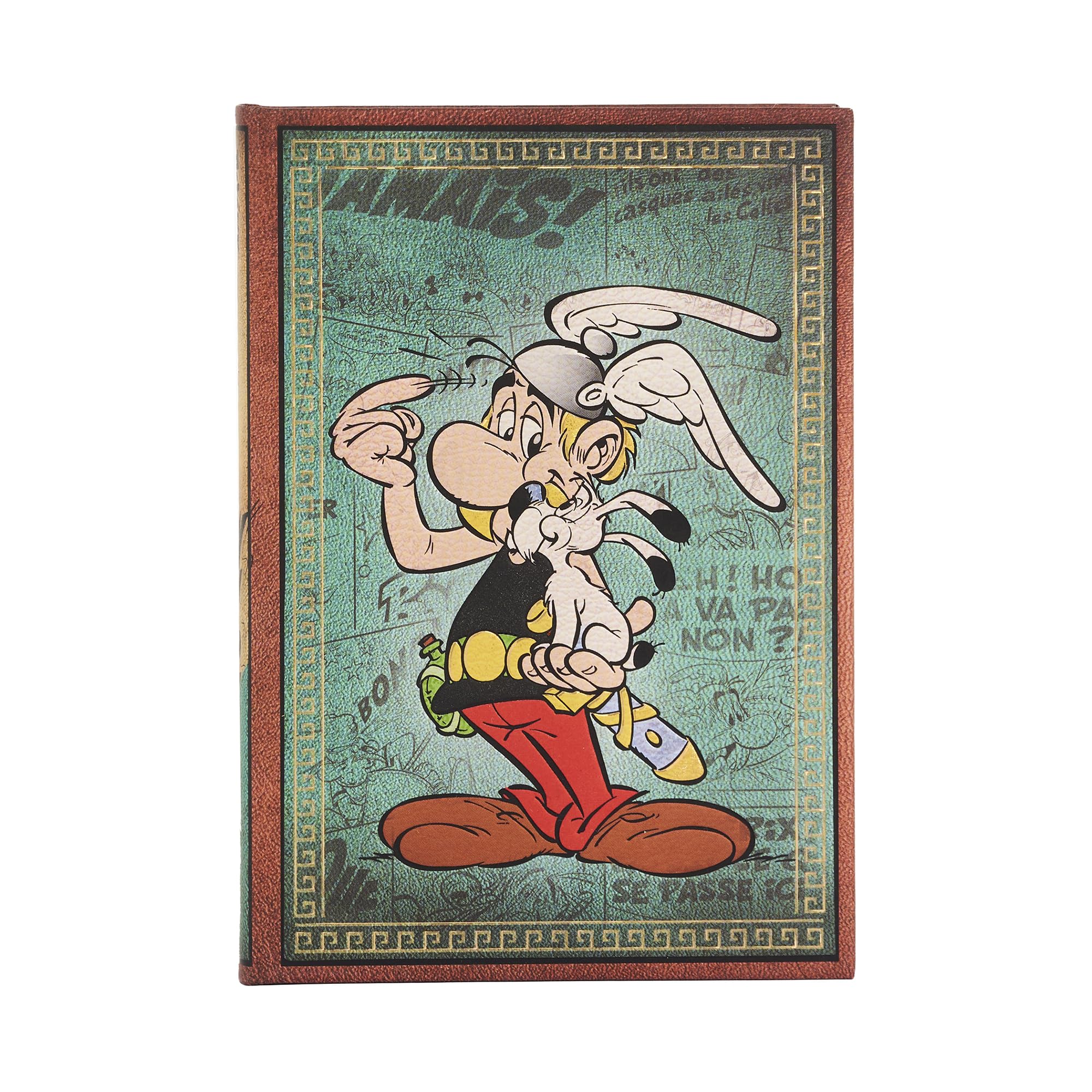 paperblanks-asterix-the-gaul-midi-notizbuch-blanko-hardcover-mit-gummiband image 1