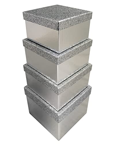 clairefontaine-x-31049-bxc-geschenkboxen-quadratisch-4-teilig-silber-glitter image 5