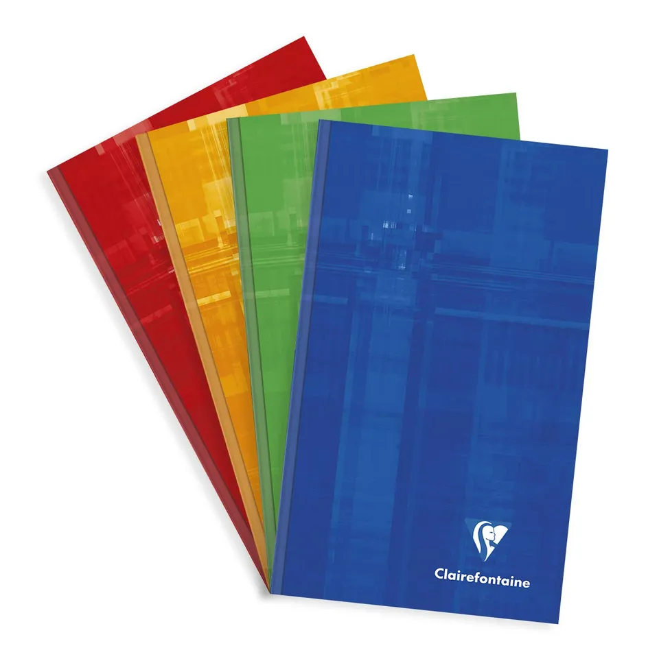 clairefontaine-69502c-kladde-hardcover-110-x-170-mm-96-blatt-kariert-90-g-farbig image 1