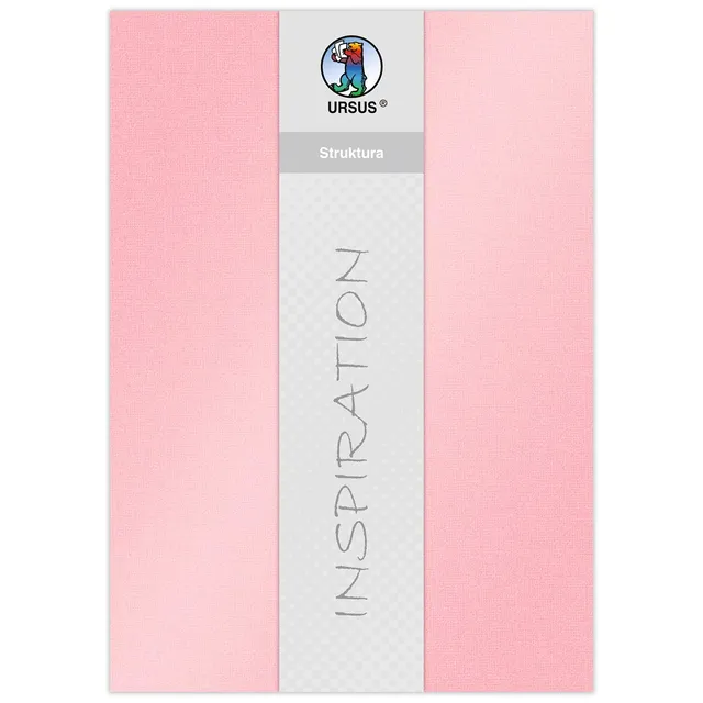 ursus-struktura-pearl-1-bastelkarton-flamingo-220-g-qm-23-x-33-cm-5-blatt image 1