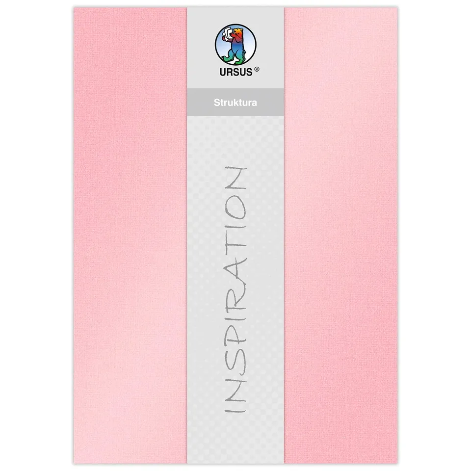 ursus-struktura-pearl-1-bastelkarton-flamingo-220-g-qm-23-x-33-cm-5-blatt image 1