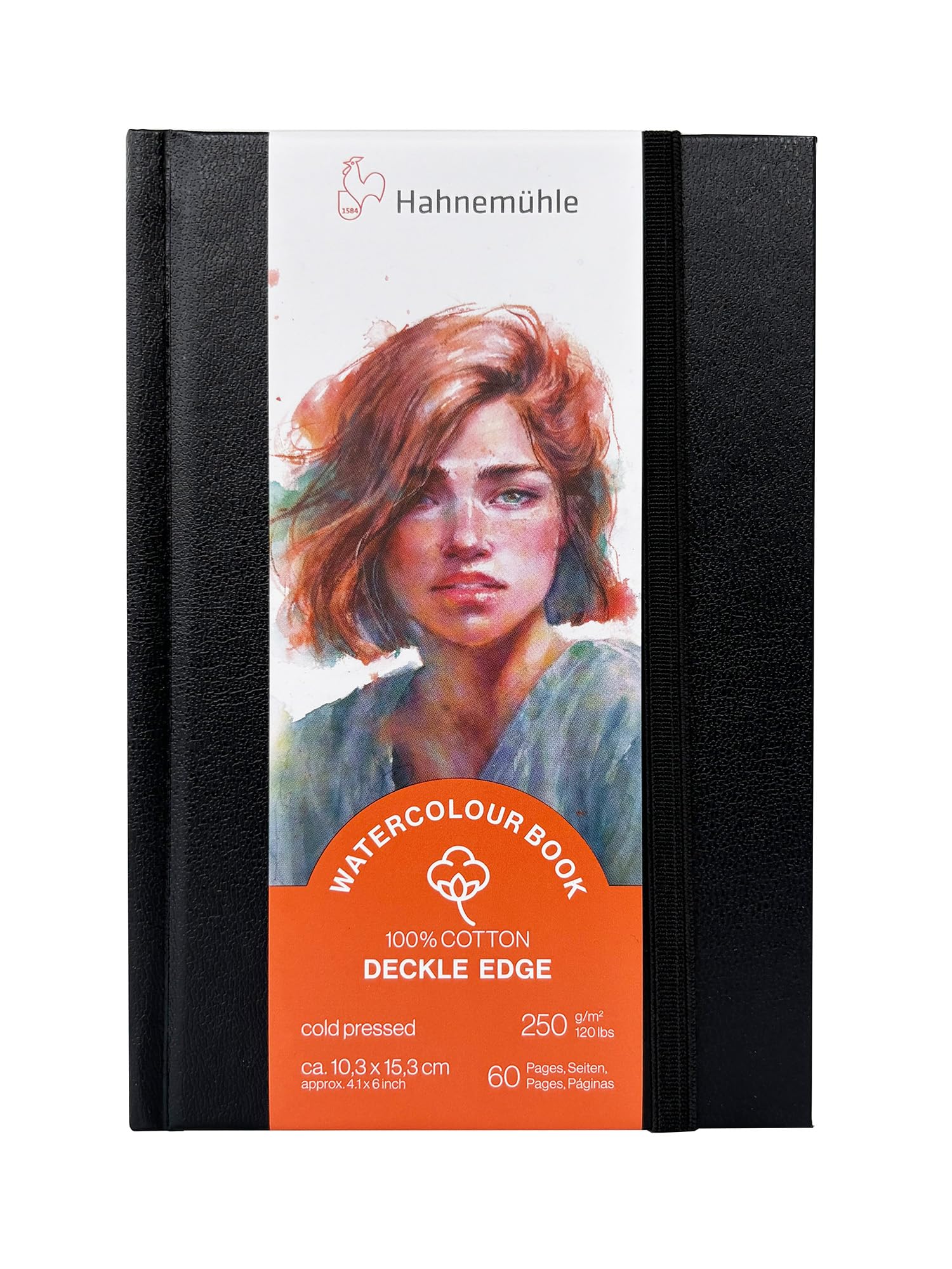 hahnem-hle-watercolour-book-deckle-edge-10-3-x-15-3-cm-250-g-m-100-baumwolle image 3