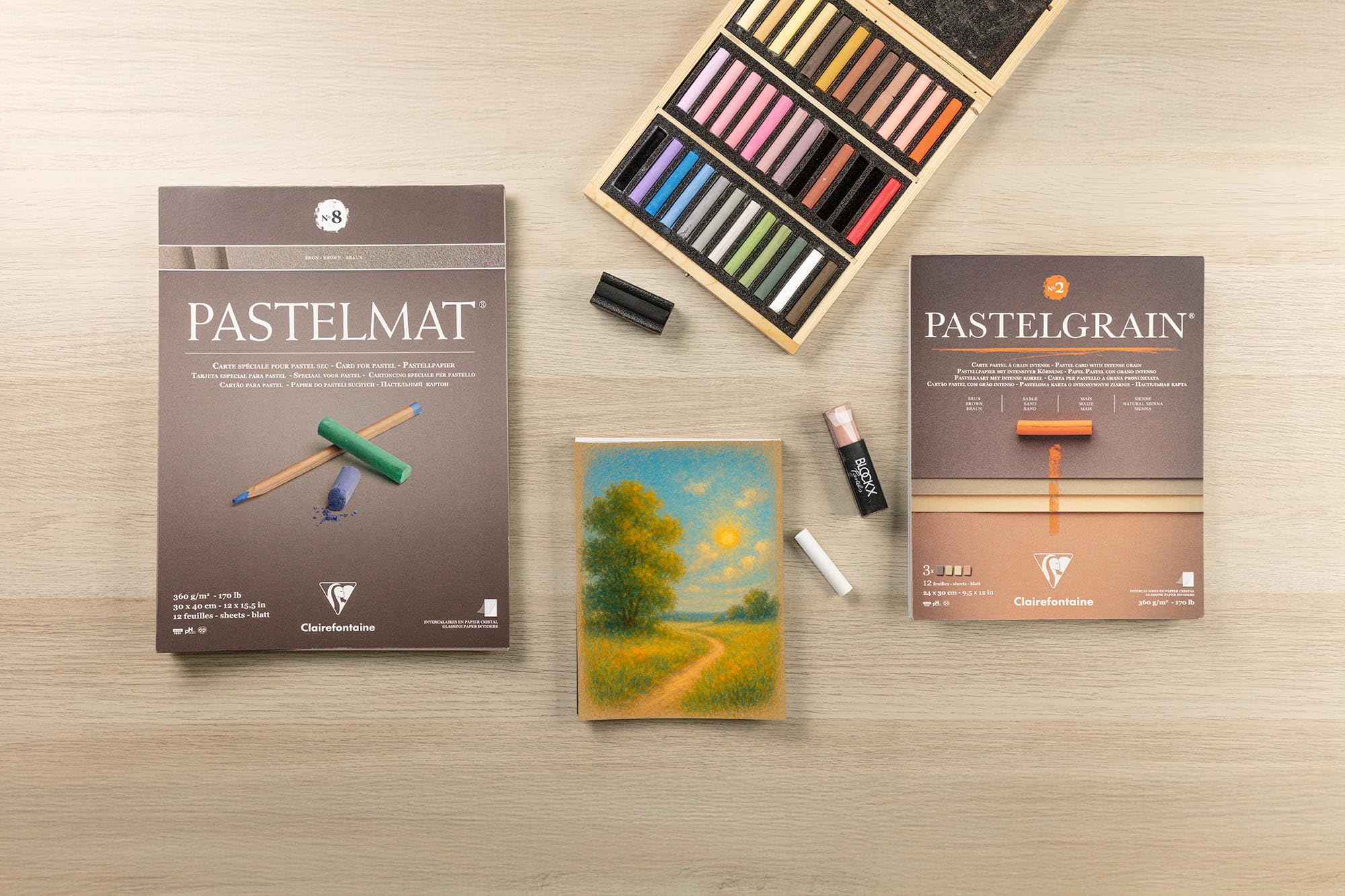 clairefontaine-pastelmat-96003c-zeichenblock-18x24-cm-12-blatt-360g-anthrazit image 7