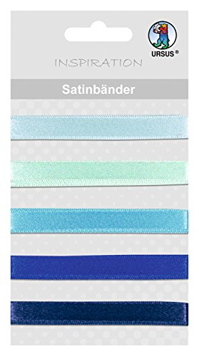 ursus-satin-b-nder-blau-5-farbt-ne-ca-90-cm image 2