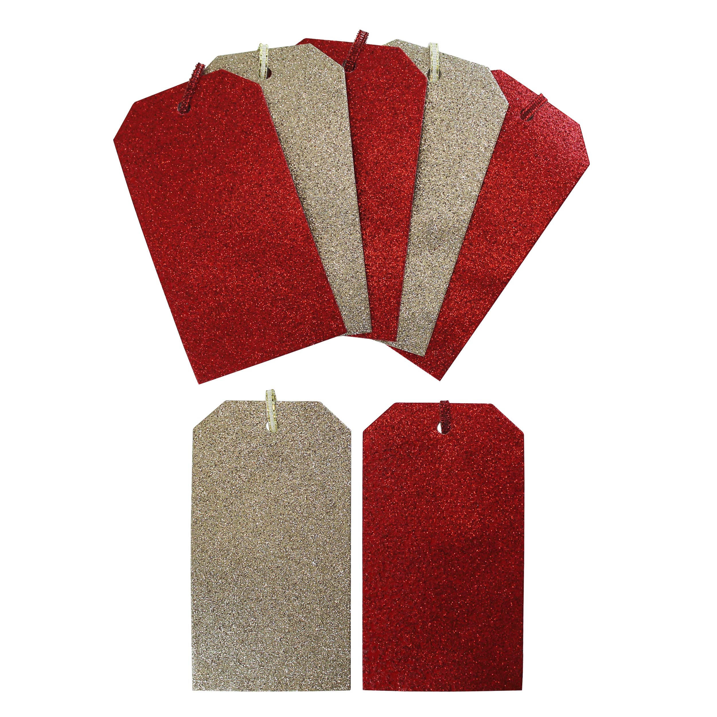 clairefontaine-x-25623-gtc-geschenketiketten-set-rot-gold-mit-glitter-10-anh-nge image 6