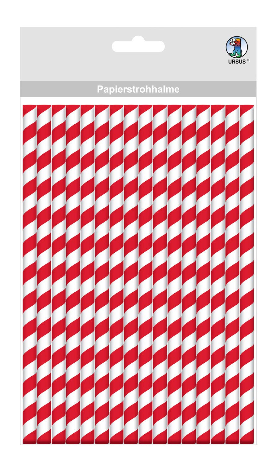ursus-papierstrohhalme-streifen-rot-gr-e-l-19-5-cm-12-st-ck image 1