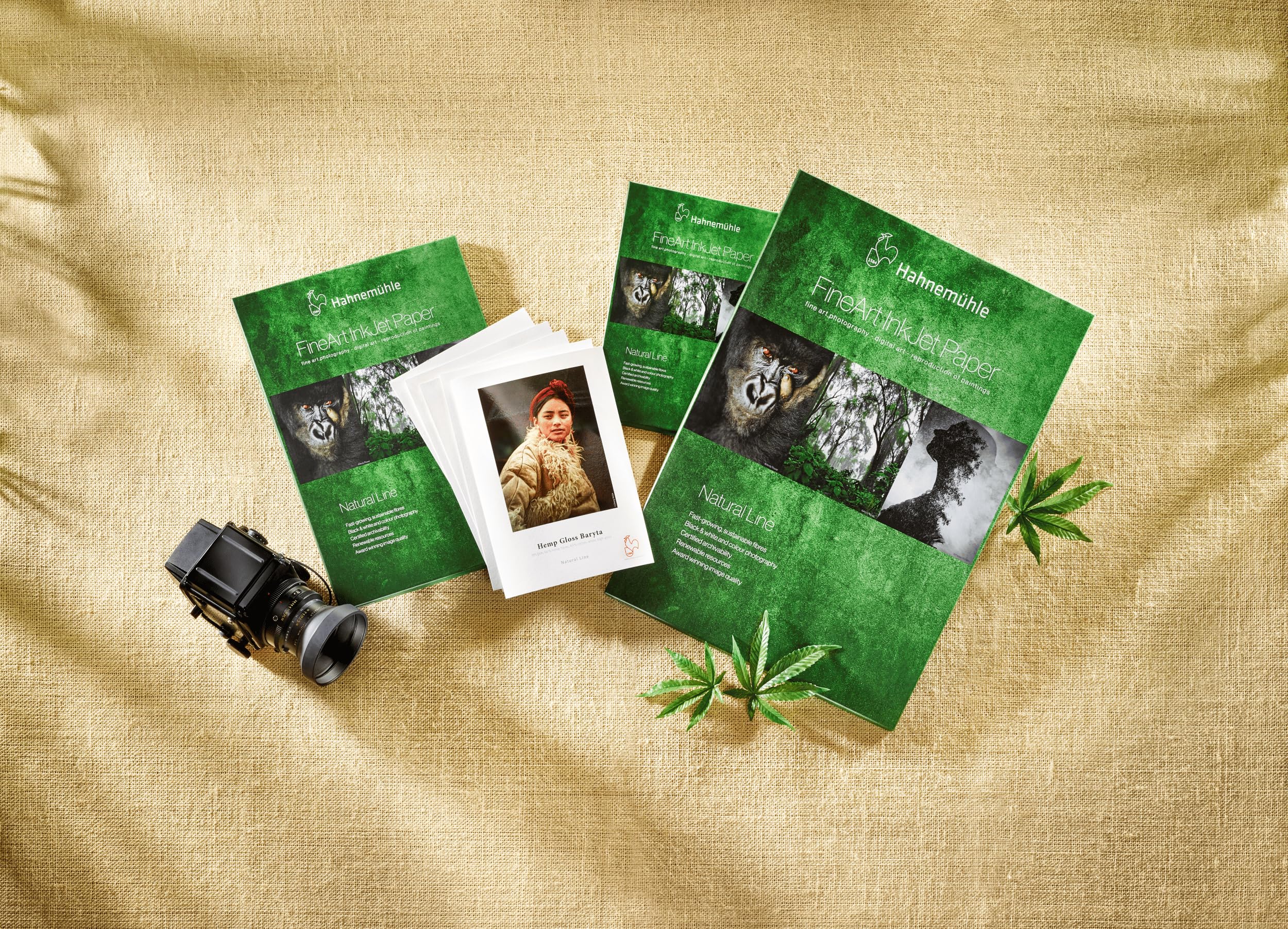 hahnem-hle-hemp-gloss-baryta-fotopapier-din-a4-305-g-m-25-blatt image 3