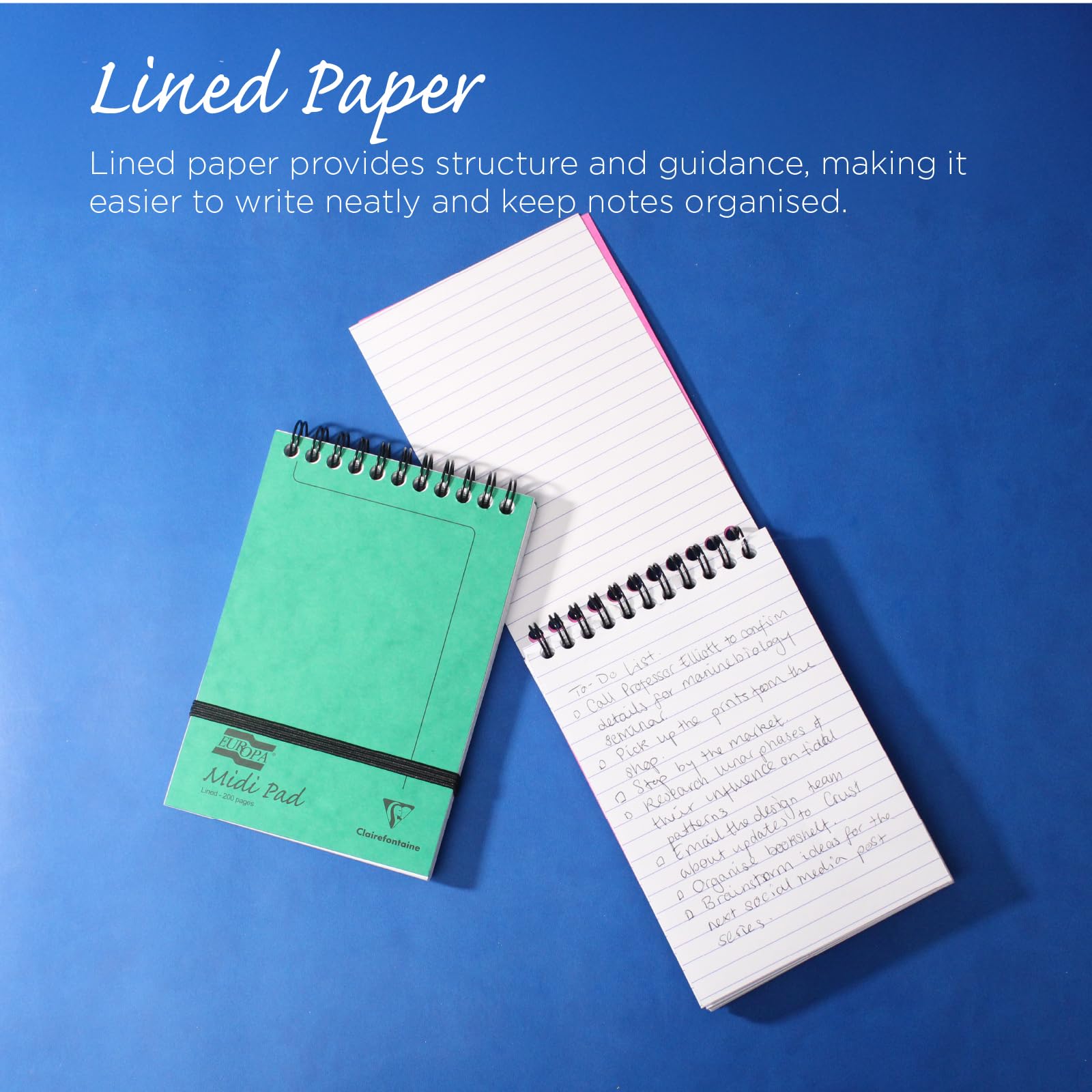clairefontaine-europa-midi-pad-10er-pack-10-2x15-2-cm-100-blatt-90g-liniert-mikr image 3