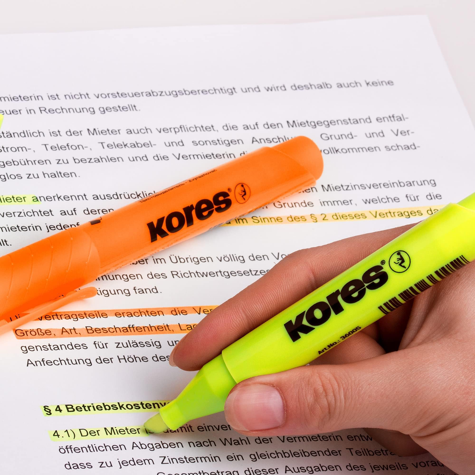 kores-high-liner-fine-textmarker-gelb-keilspitze-12-st-ck image 4