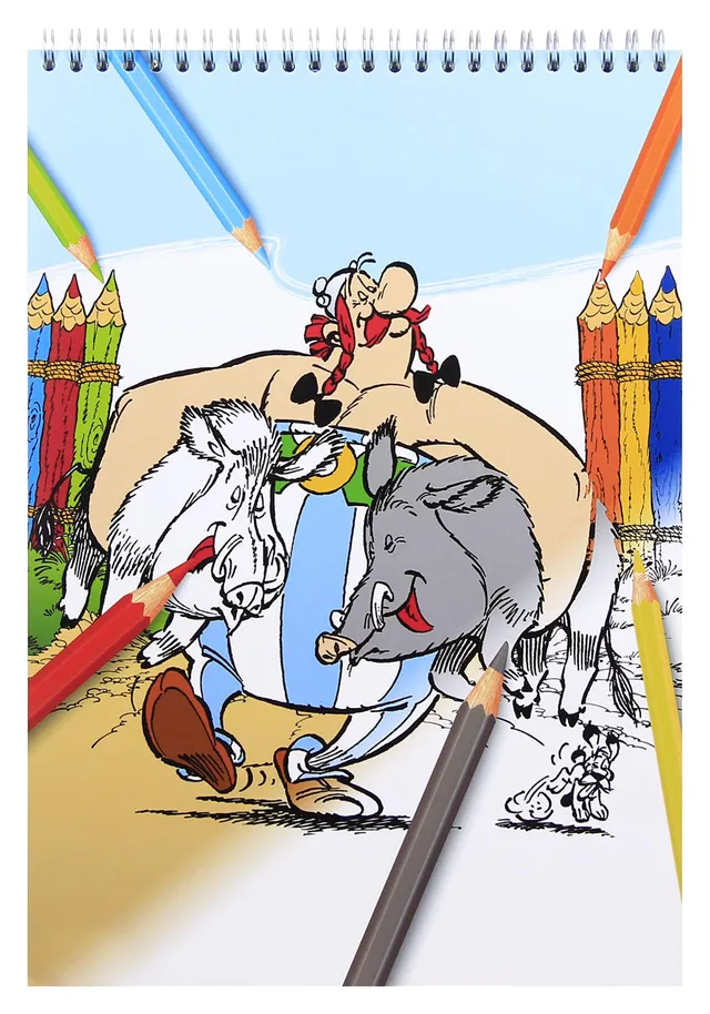 clairefontaine-812917c-malblock-asterix-les-gaulois-spiralbindung-21x29-7-cm-66- image 1