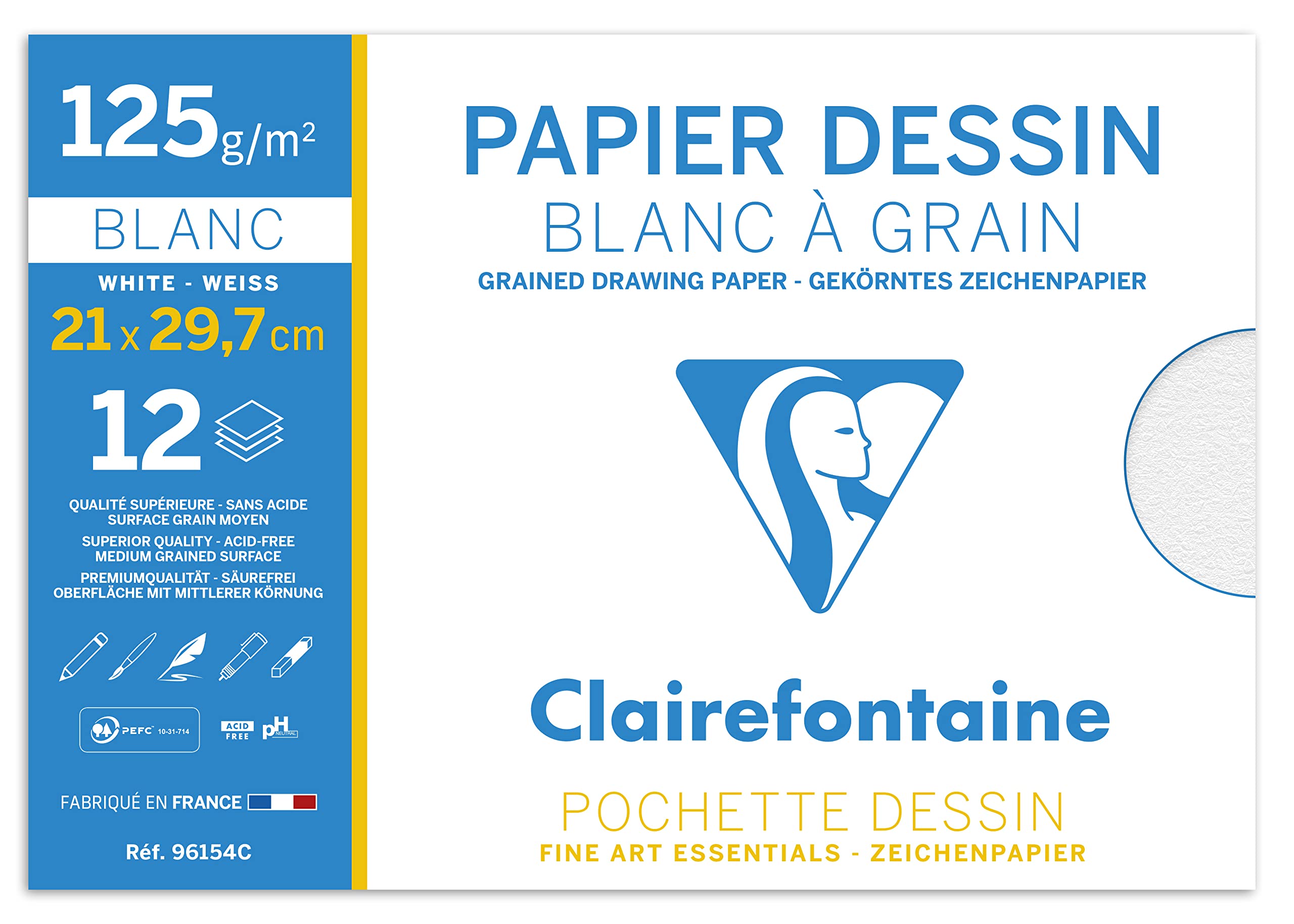 clairefontaine-zeichenpapier-mappe-din-a4-24x32-cm-180g-gek-rnt-12-b-gen image 7