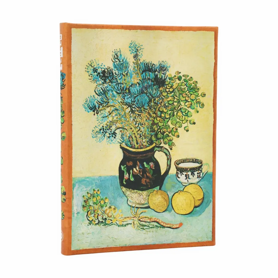 paperblanks-van-gogh-s-still-life-midi-hardcover-journal-unliniert-mit-gummiband image 1