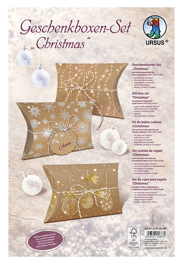 ursus-27910099f-geschenkboxen-set-christmas-6-boxen-ca-14-5-x-9-5-x-4-cm-aus-kra image 1
