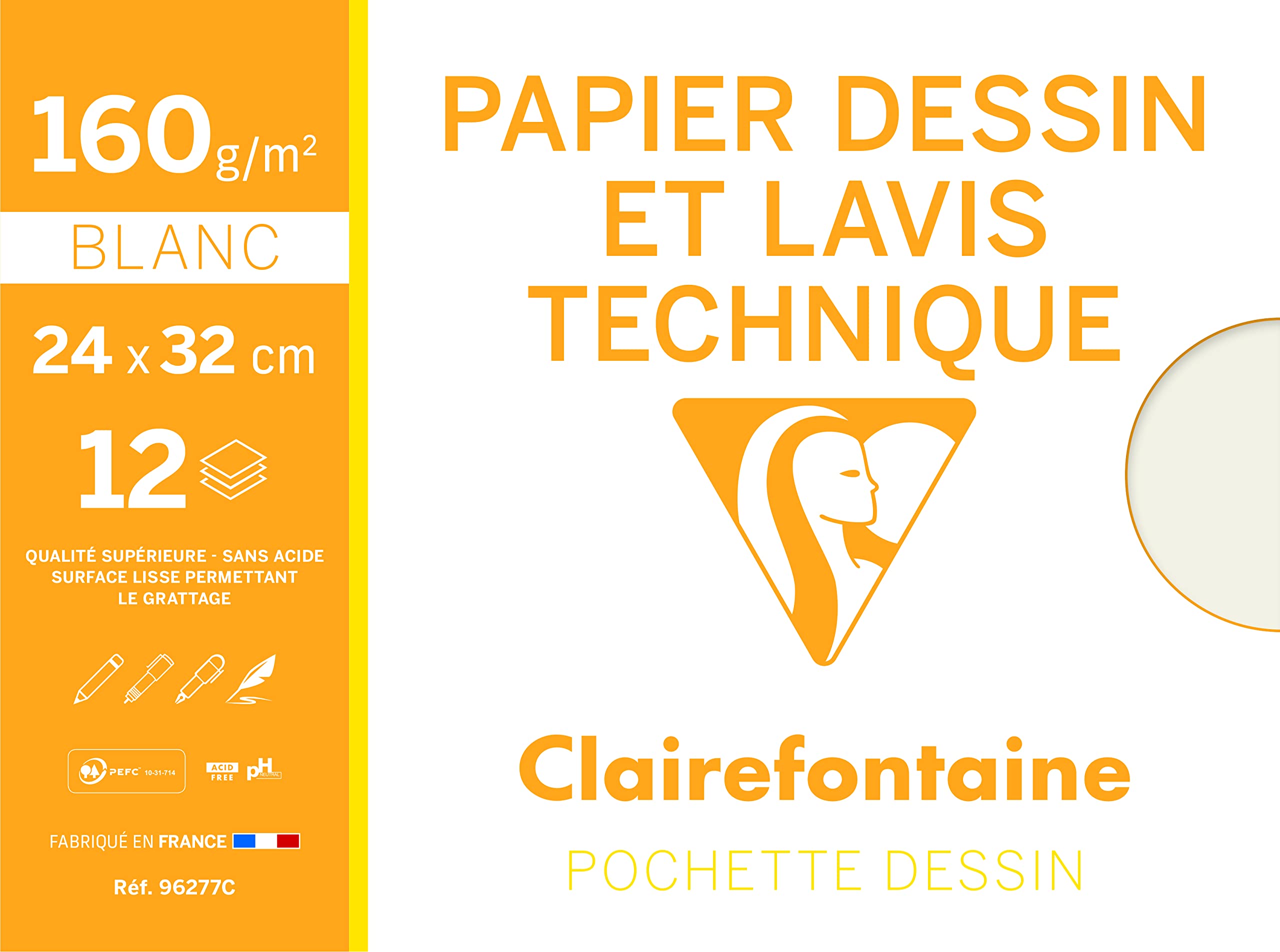 clairefontaine-96257c-zeichenpapier-a4-160-g-mappe-mit-12-bogen-wei image 8
