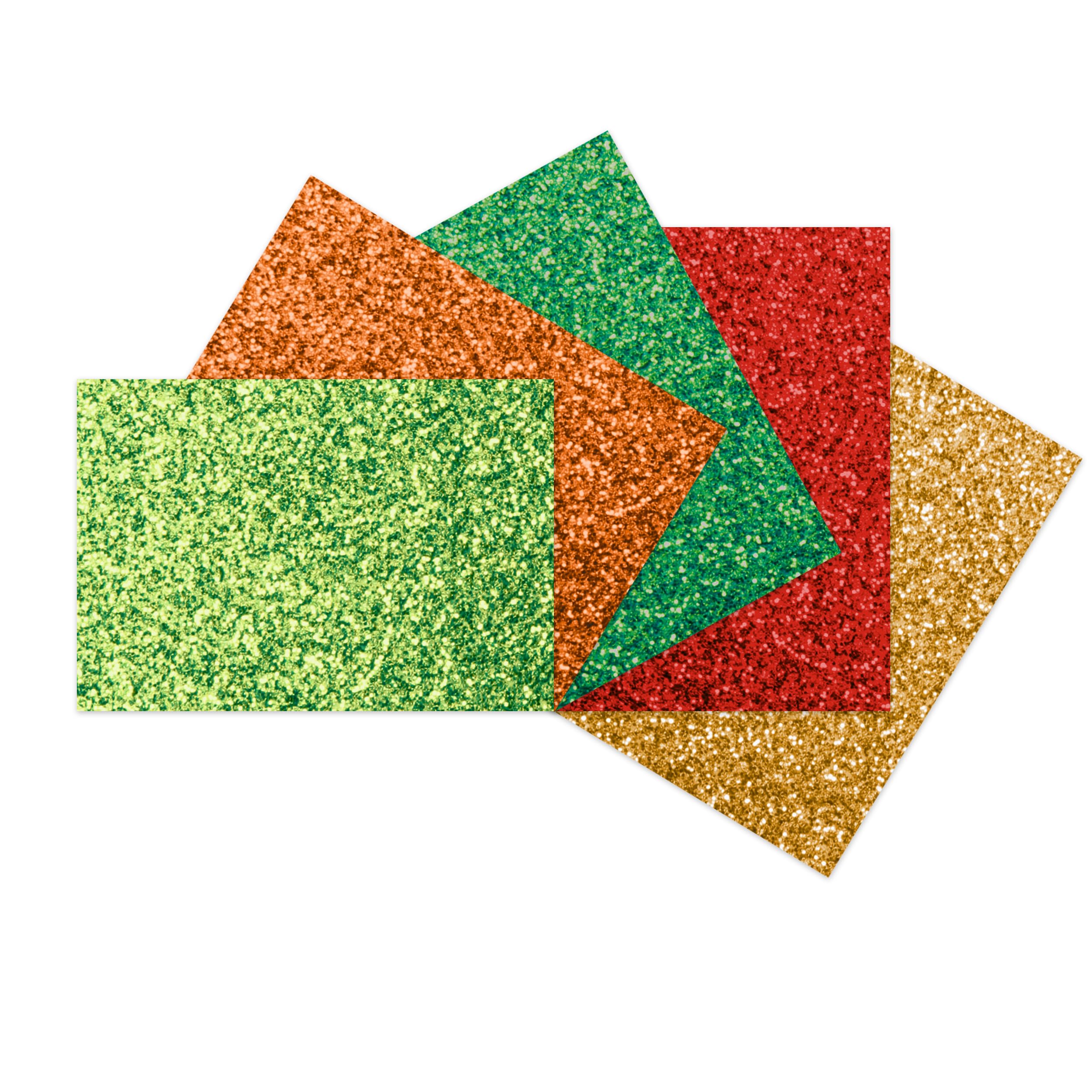 ursus-glitterkarton-traditional-6211-46-99f-din-a4-330-g-m-5-blatt-5-farben image 2