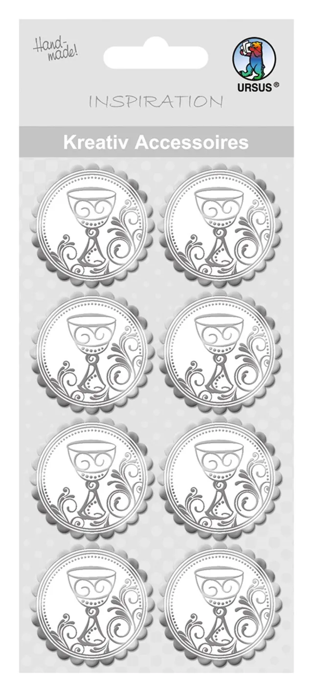 ursus-kreativ-accessoires-charity-kelch-silber-selbstklebend-8-st-ck image 1