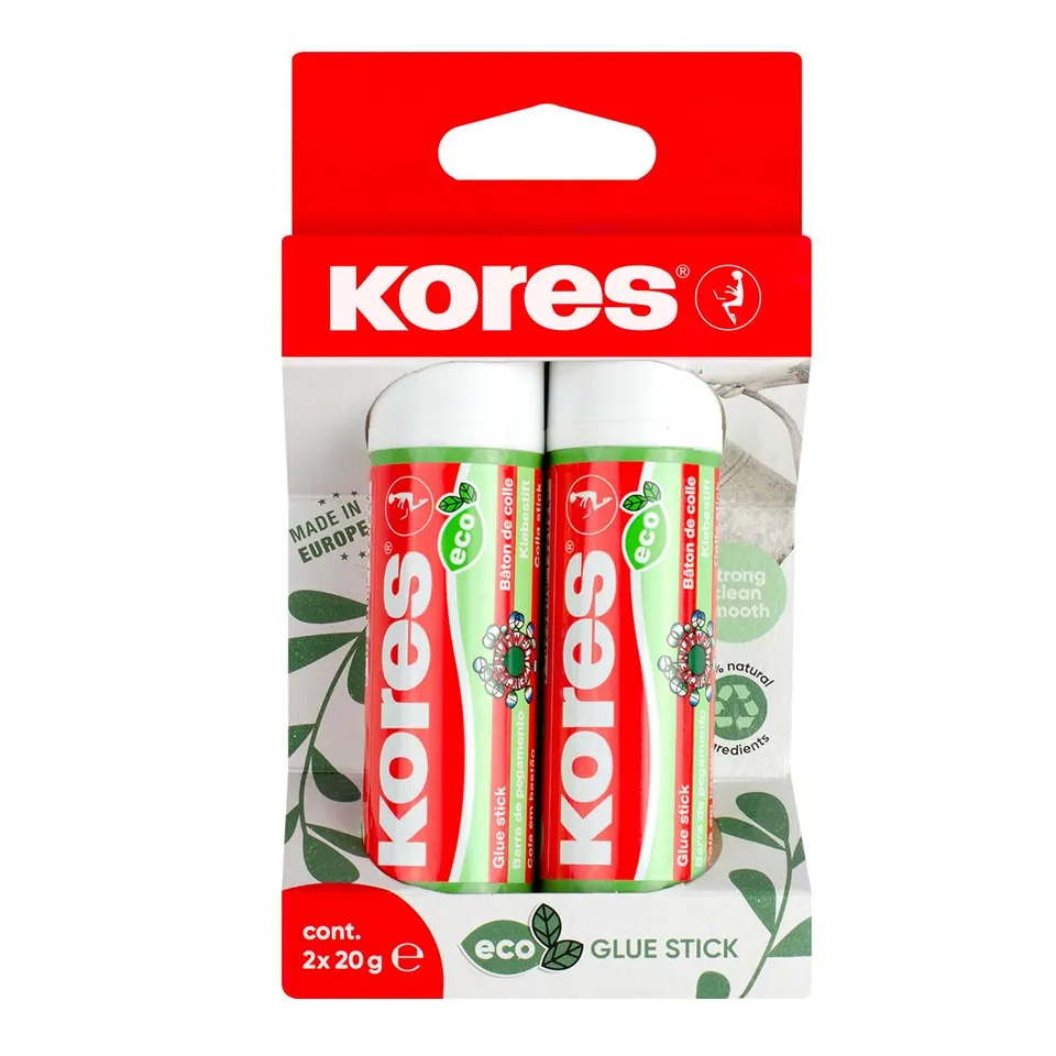 kores-eco-klebestift-20-g-umweltfreundlicher-papierkleber-2er-pack image 1