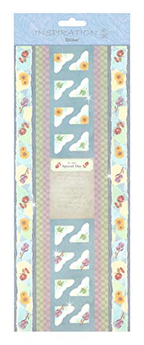 ursus-59700010-flat-sticker-borders-blau-mit-glitzer-selbstklebend image 2
