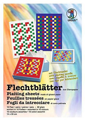 ursus-3340099-flechtbl-tter-14x20-cm-10-paar-10-farben-80g-10mm image 5