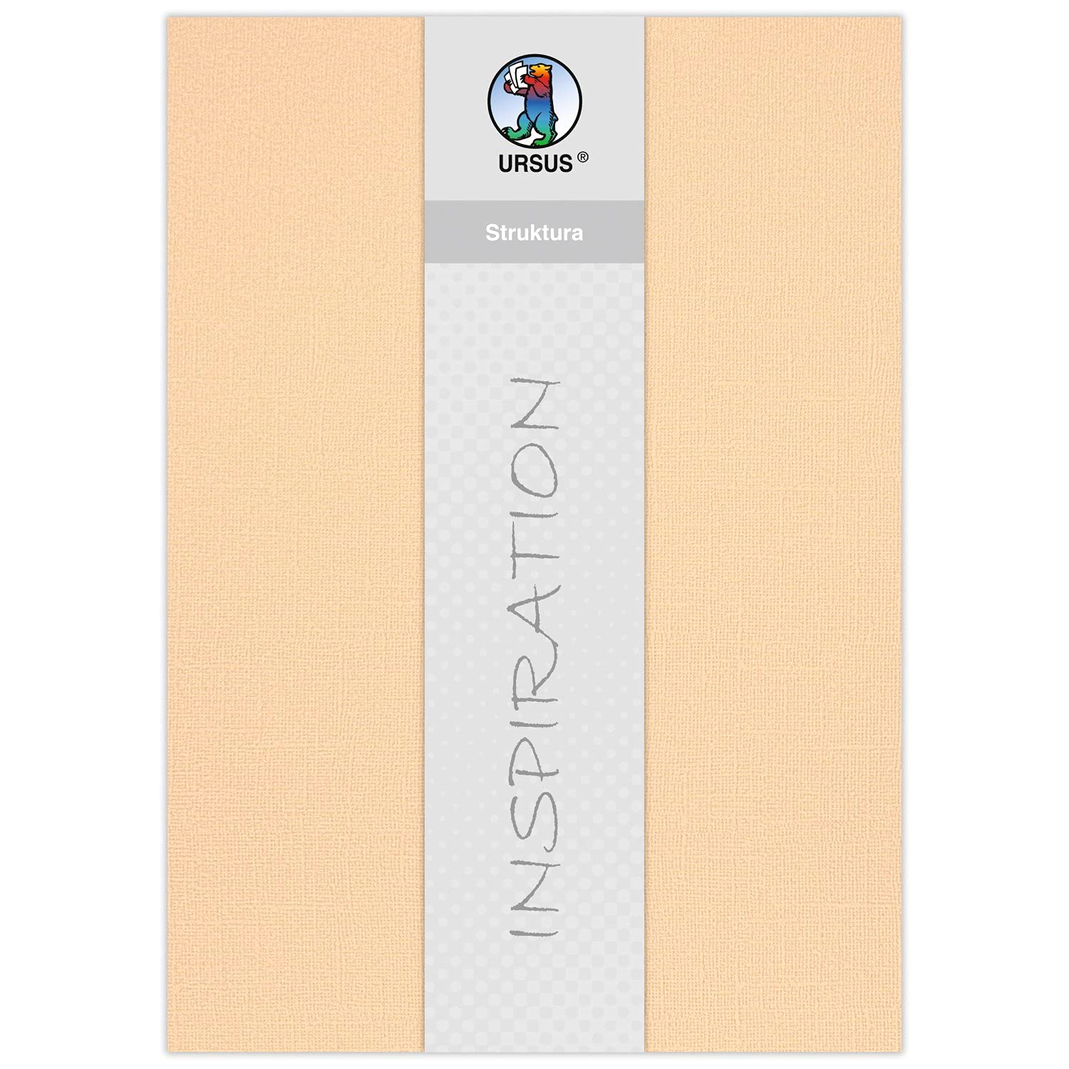 ursus-struktura-basic-2-bastelkarton-sand-220-g-qm-23-x-33-cm-5-blatt image 1
