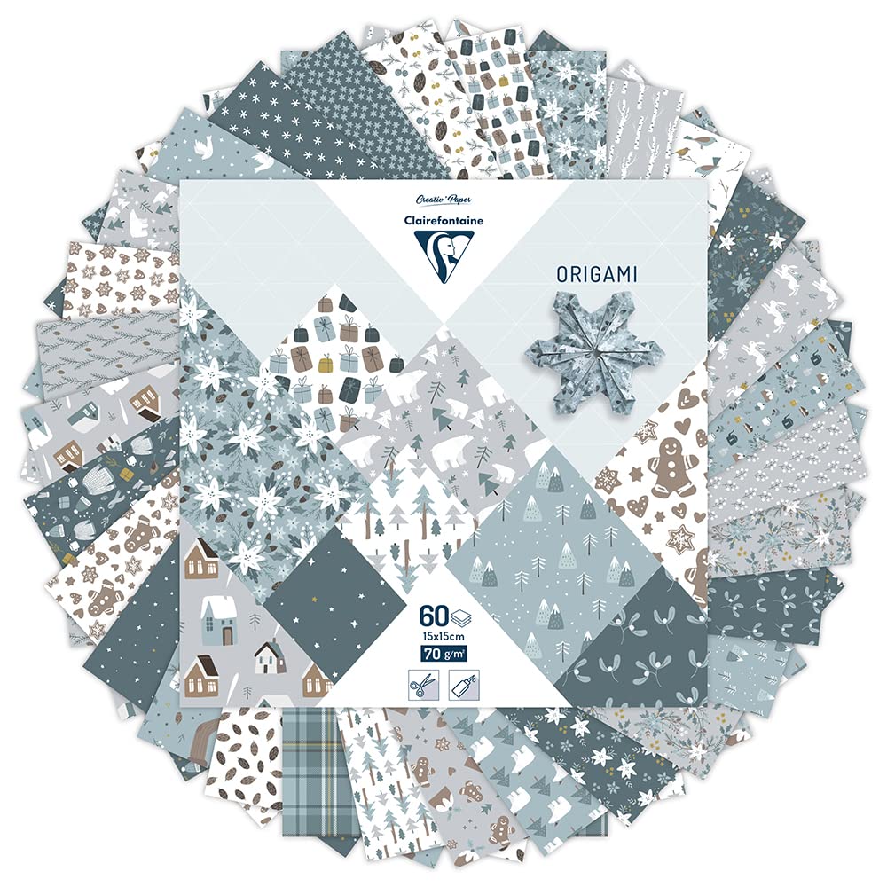 clairefontaine-origamipapier-polarweihnacht-15x15-cm-70g-60-b-gen image 2