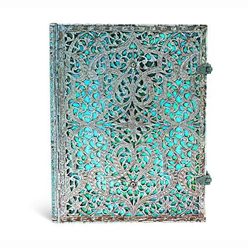 paperblanks-notizbuch-maya-blau-ultra-230x180-mm-240-seiten-liniert-silver-filig image 5