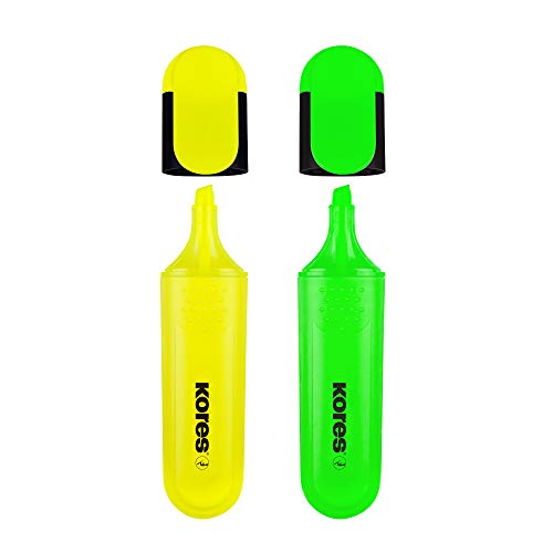 kores-bright-liner-textmarker-2er-set-gelb-gr-n image 8