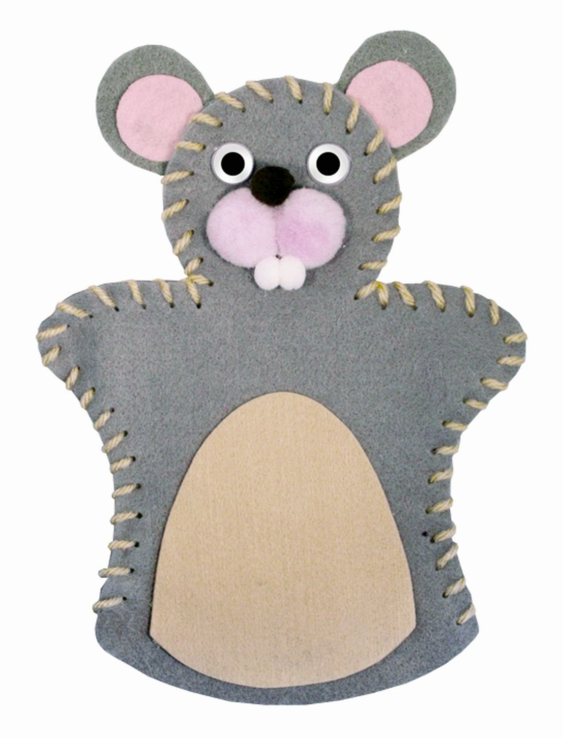 ursus-filzset-handpuppe-maus-ca-20cm-zum-n-hen-und-basteln image 2