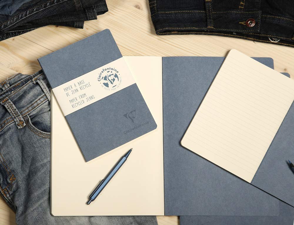 clairefontaine-jeans-cocoa-notizheft-din-a6-liniert-48-blatt-jeans image 3