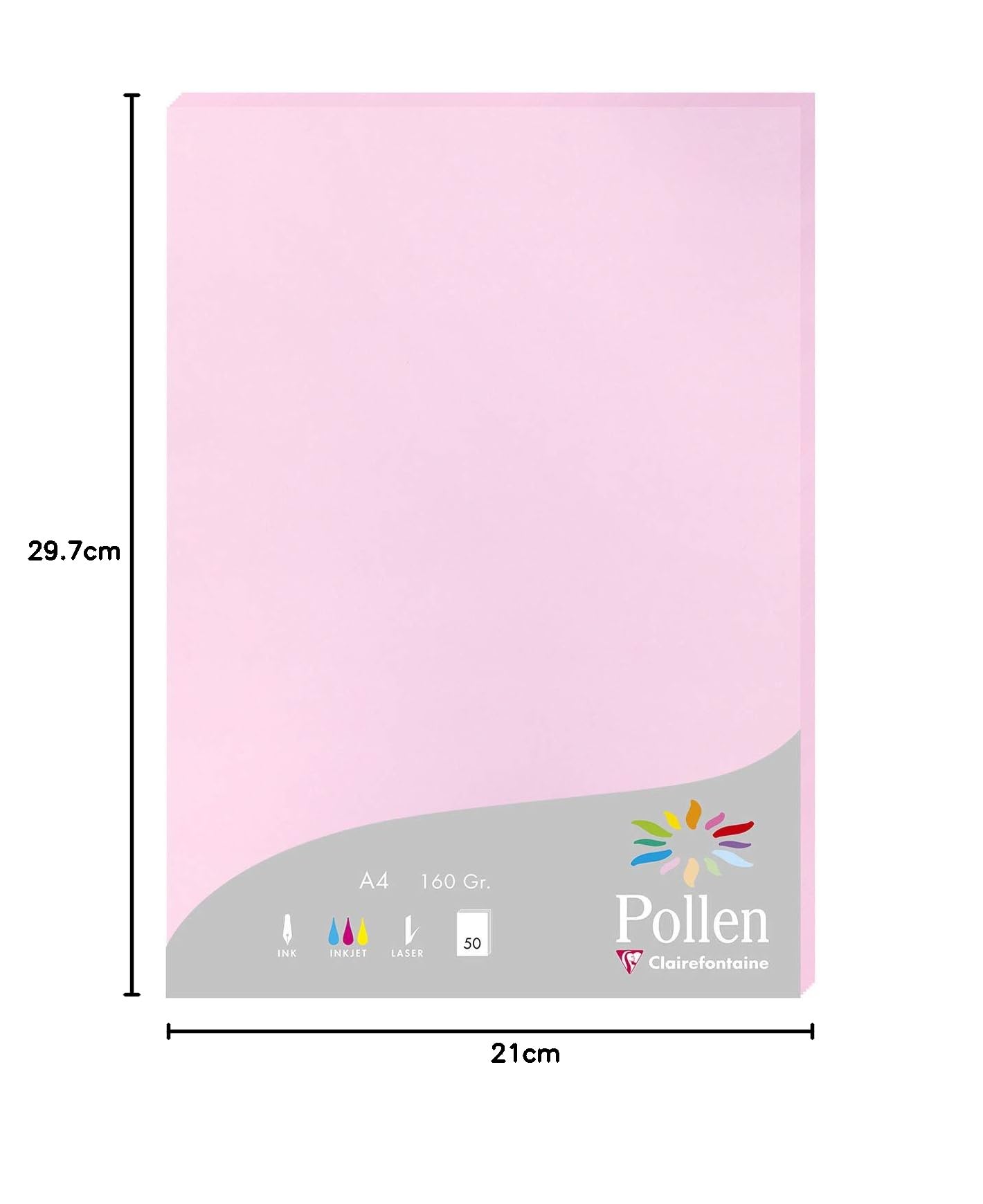 clairefontaine-pollen-14213c-karten-160-g-din-a4-21-x-29-7-cm-50-st-ck-bonbonros image 6