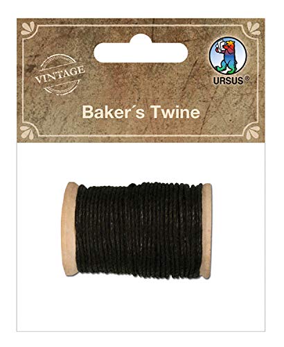 ursus-40590005-bakers-twine-baumwollgarn-schwarz-10-m-auf-holzspule image 2