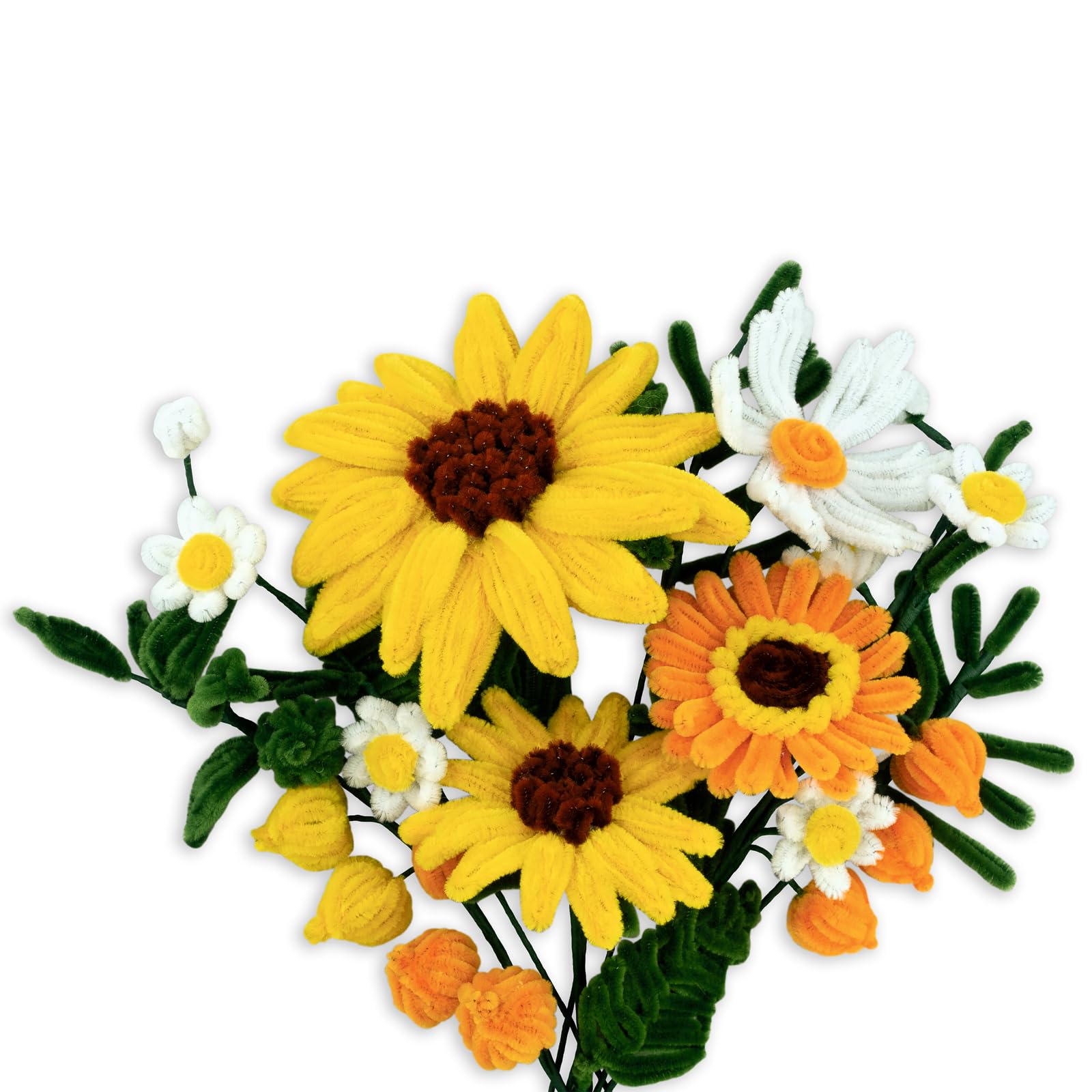 ursus-diy-set-blumen-gelb-27040001-blumenstrau-aus-chenilledraht-basteln image 3
