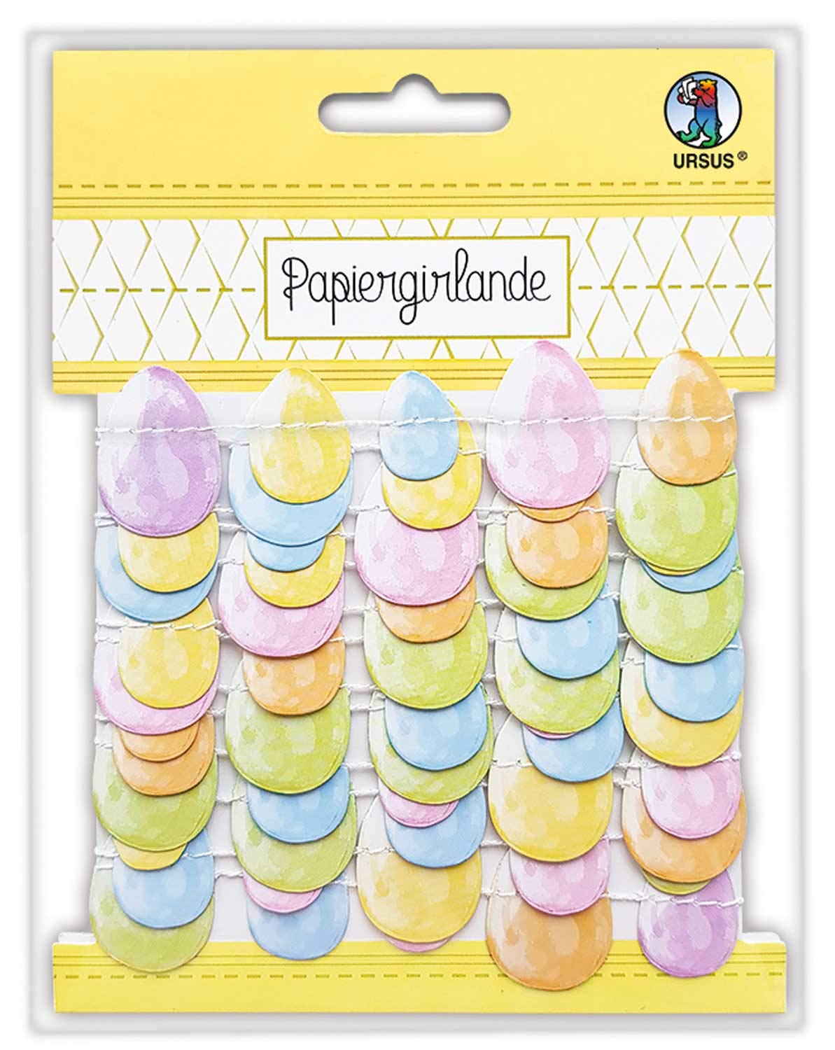 ursus-56280000f-papiergirlande-bunte-ostereier-2-5-m-300-g-qm image 1