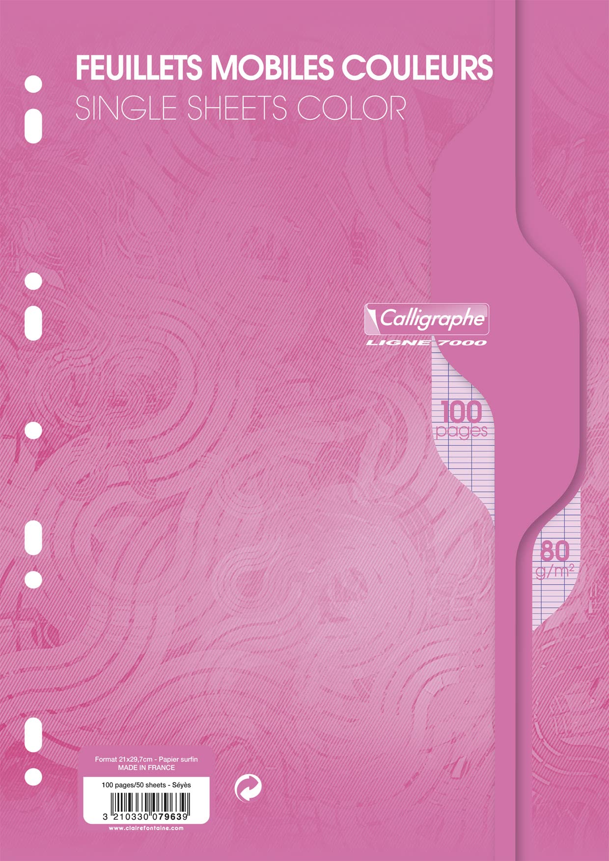 clairefontaine-calligraphe-7964c-ringbucheinlagen-din-a4-franz-sische-lineatur-8 image 8