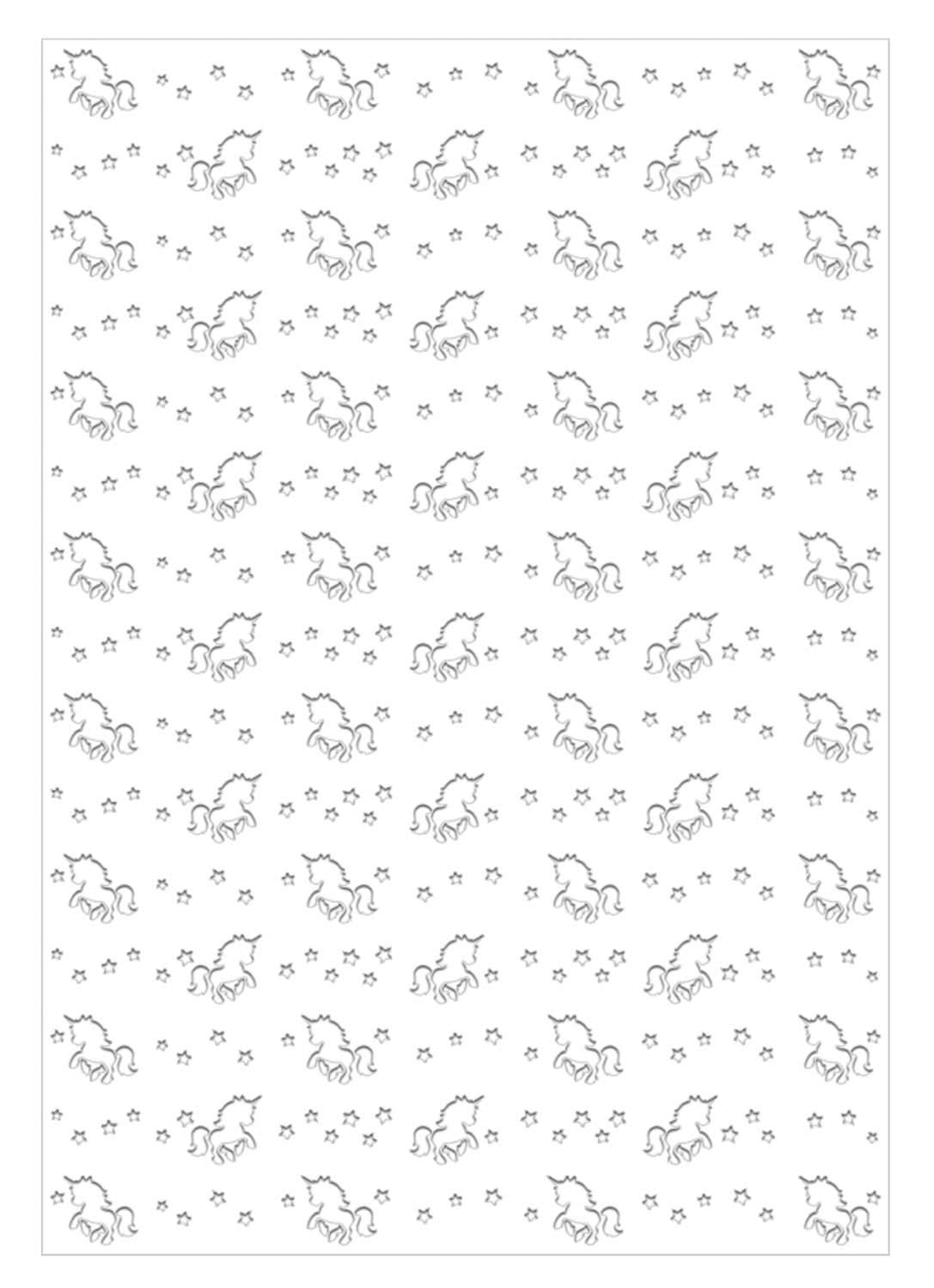 ursus-60950015-silhouetten-karton-einh-rner-hochwei-23-x-33-cm-300-g-qm-10-blatt image 1