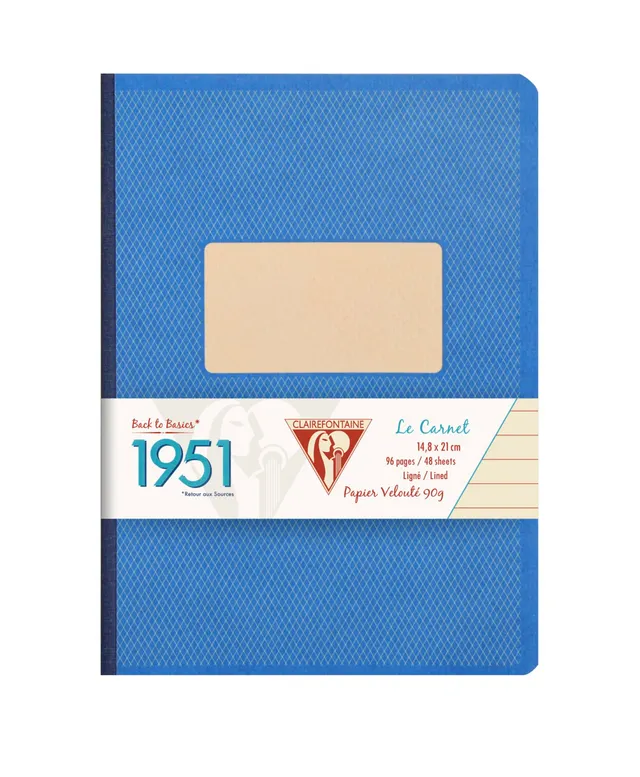 clairefontaine-195946c-kladde-1951-back-to-basics-a5-liniert-96-blatt-blau image 1