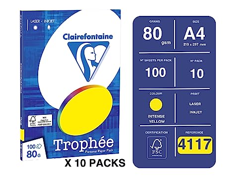 clairefontaine-troph-e-4117c-druckerpapier-a4-80g-sonnengelb-1000-blatt-karton image 6