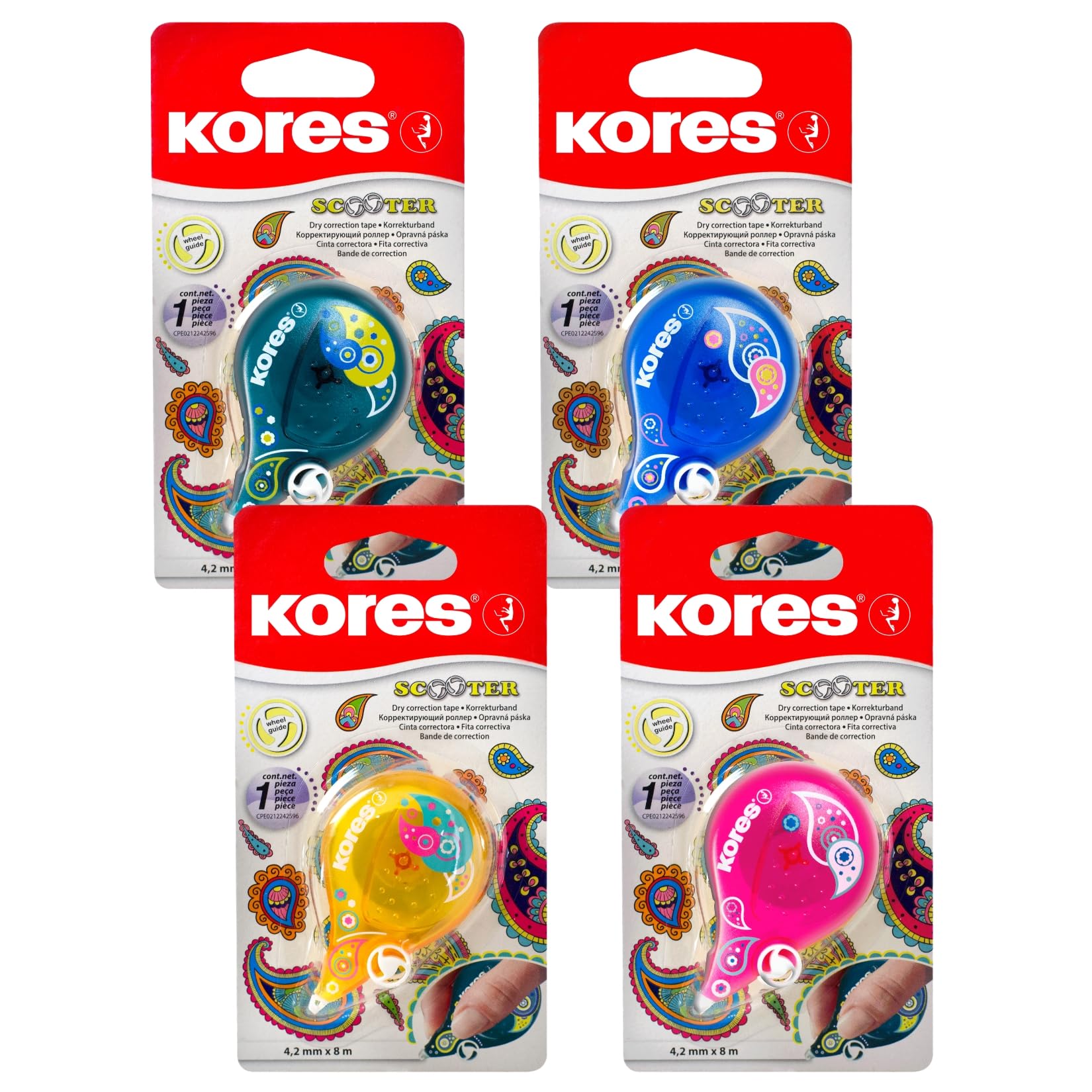 kores-scooter-paisley-korrekturroller-8-m-x-4-2-mm image 1